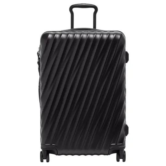 TUMI PC Suitcase Luggage 24 Inch Unisex Black Textured