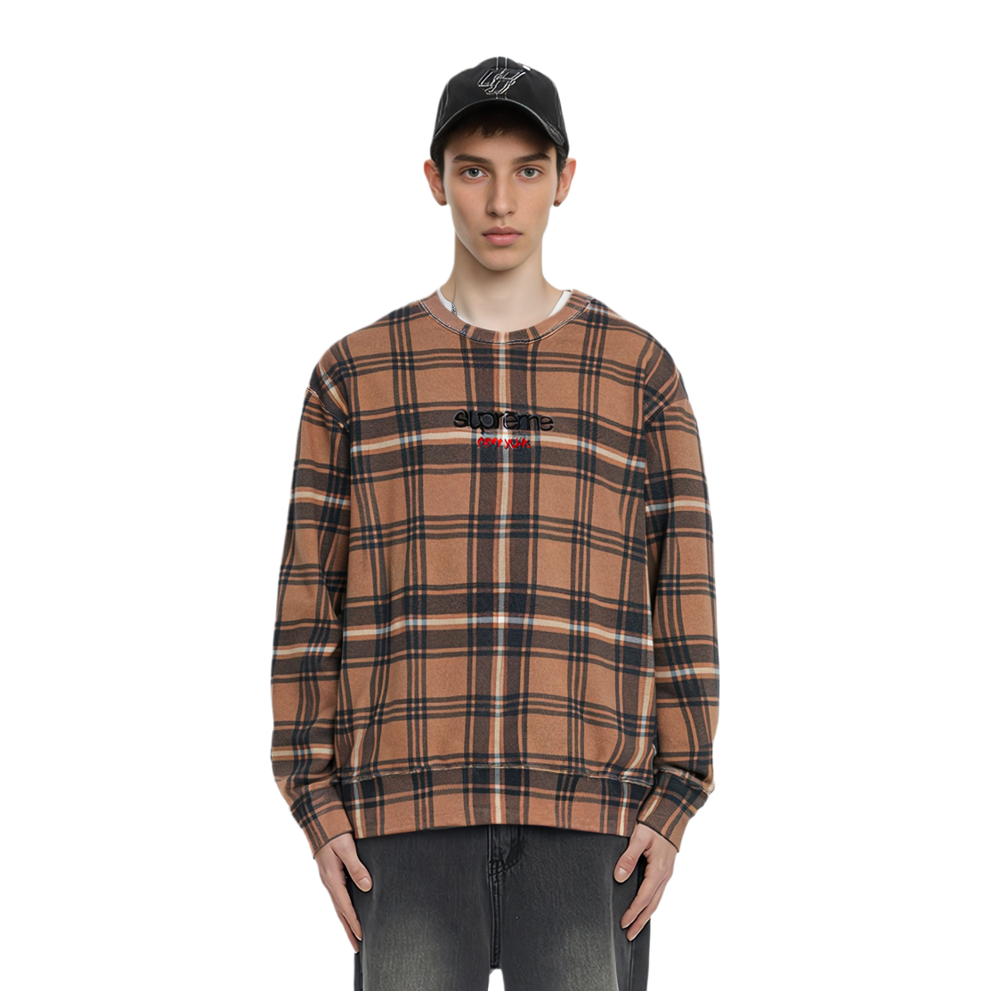 Худи Supreme SS21 Week 10 Plaid Crewneck (многоцветный) — фото 6