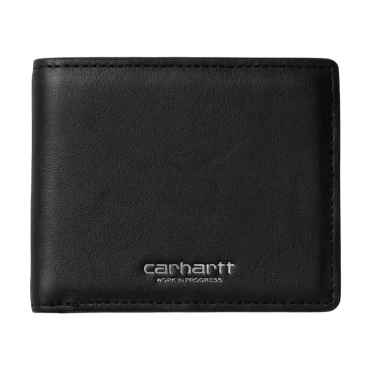 Carhartt WIP Cow Leather Wallet Unisex Black