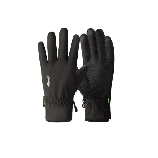 Li Ning Polyester Sports Gloves Unisex Black
