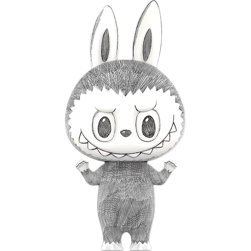 POP MART 400% MEGA LABUBU 400% sketch beautiful trendy doll