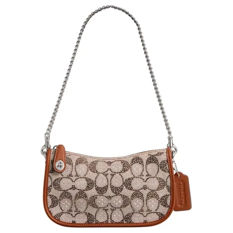 COACH Originals Fabric Shoulder Bag, Handbag, Shoulder Bag Small Women's Polished Amber