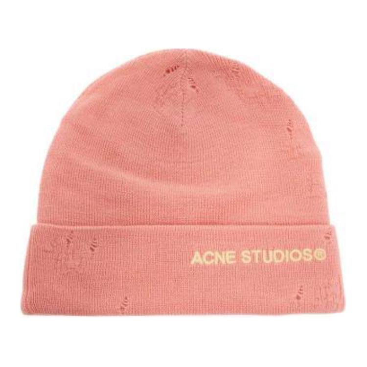 Женская шапка Acne Acne Studios (розовая)
