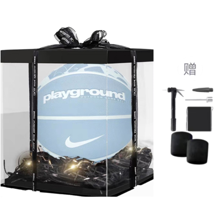 Nike Rubber Basketball Celestial Stone Blue, Milk Blue Size 6 Ball Training