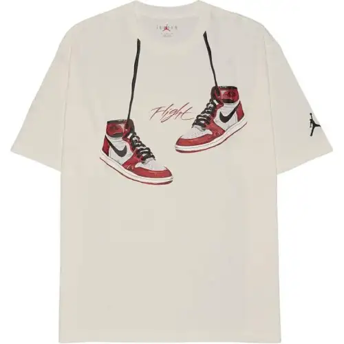 Jordan T Shirts Men's White Crew Neck Moderate
