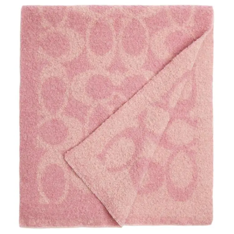 COACH Alpaca Knit Scarves Men's Pink