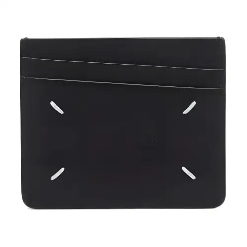 Maison Margiela Leather Card Holder Men's Black