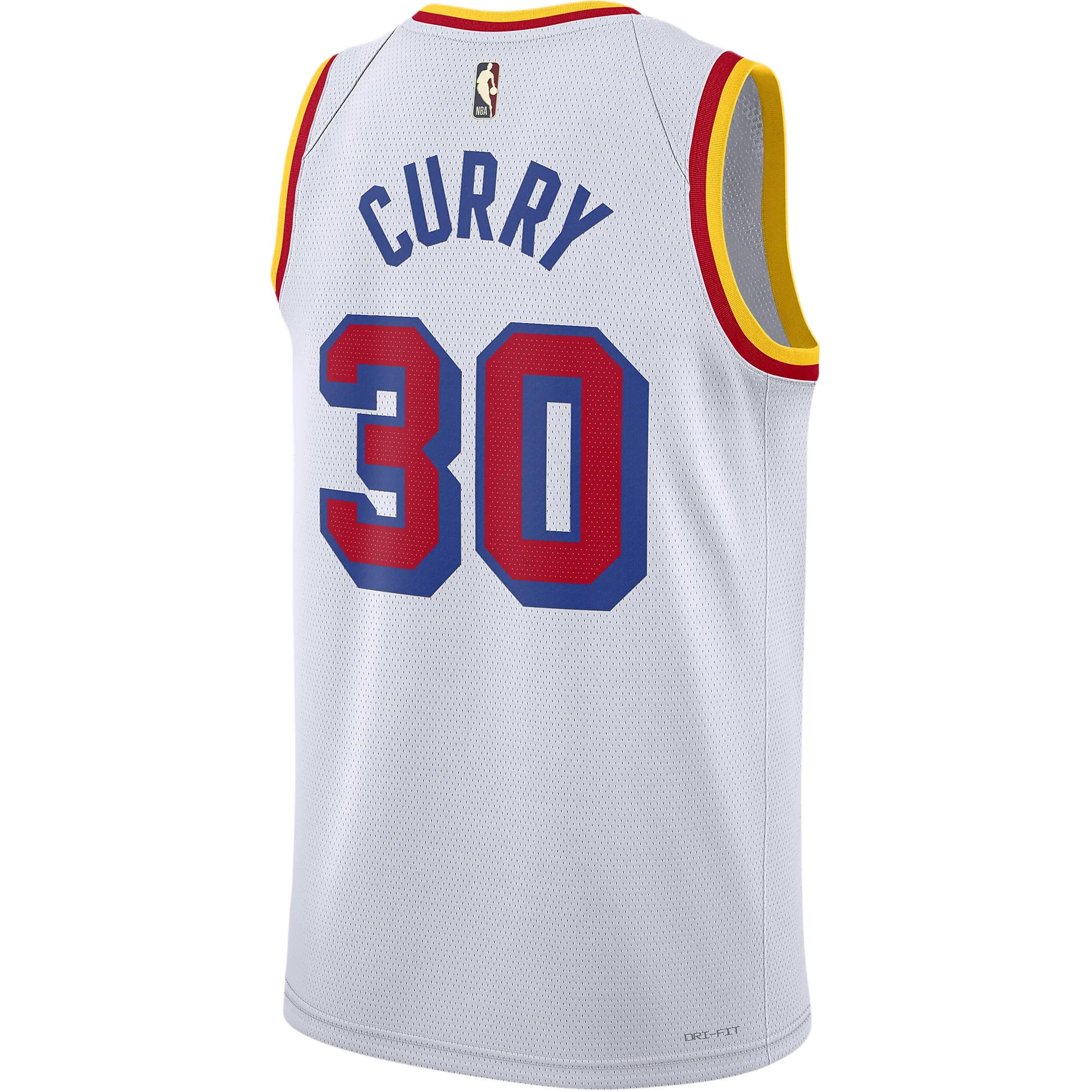 Nike Golden State WarriorsDRI FIT NBA Stephen Curry Basketball Jersey Men’s White