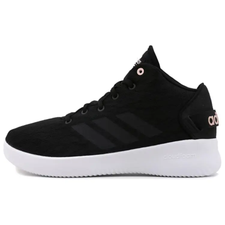 Adidas Lifestyle Shoes Comfortable Slip Resistant Abrasion Resistant Mid top Casual Shoes Women's Black