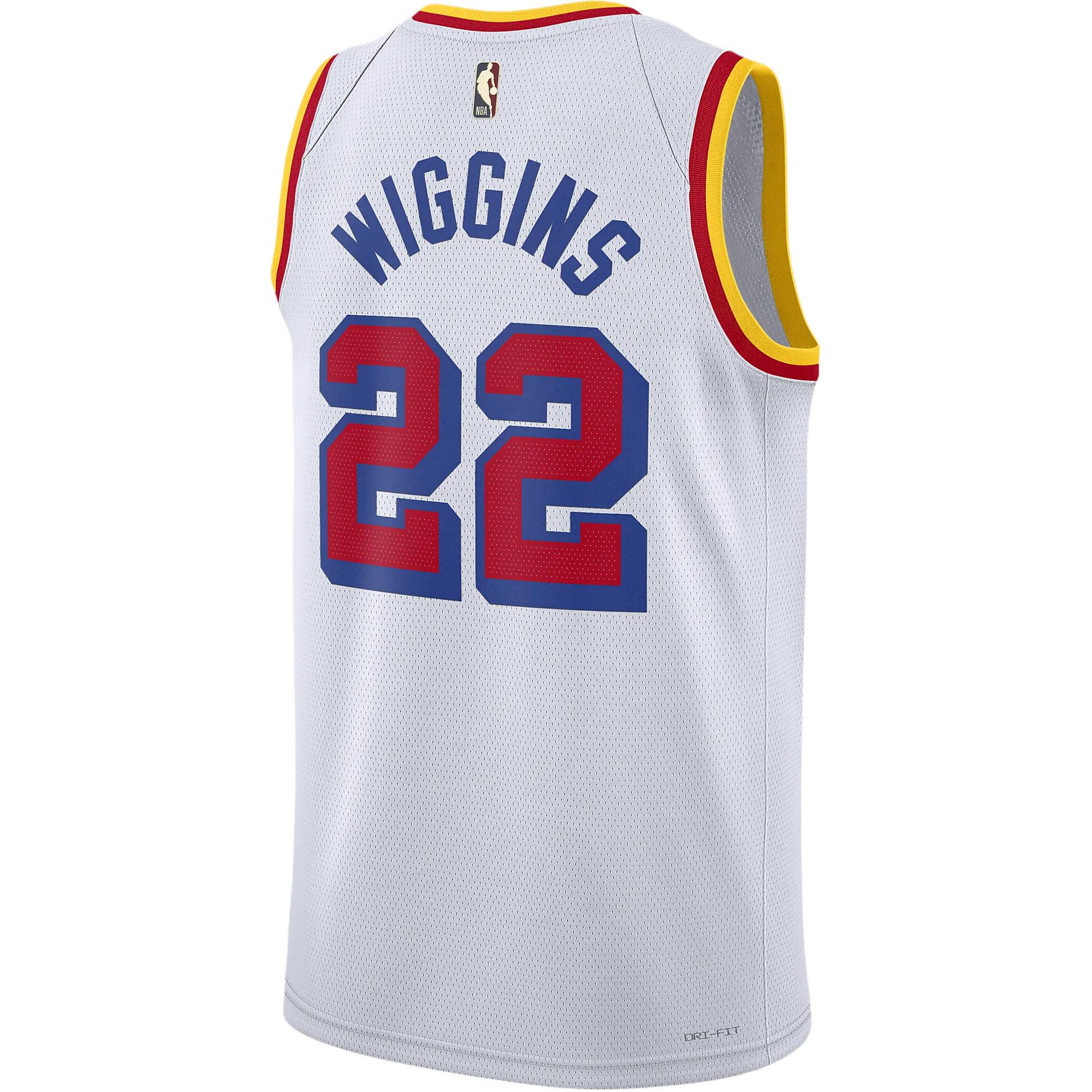 Nike DRI FIT NBAGolden State Warriors Andrew Wiggins Basketball Jersey Men’s White