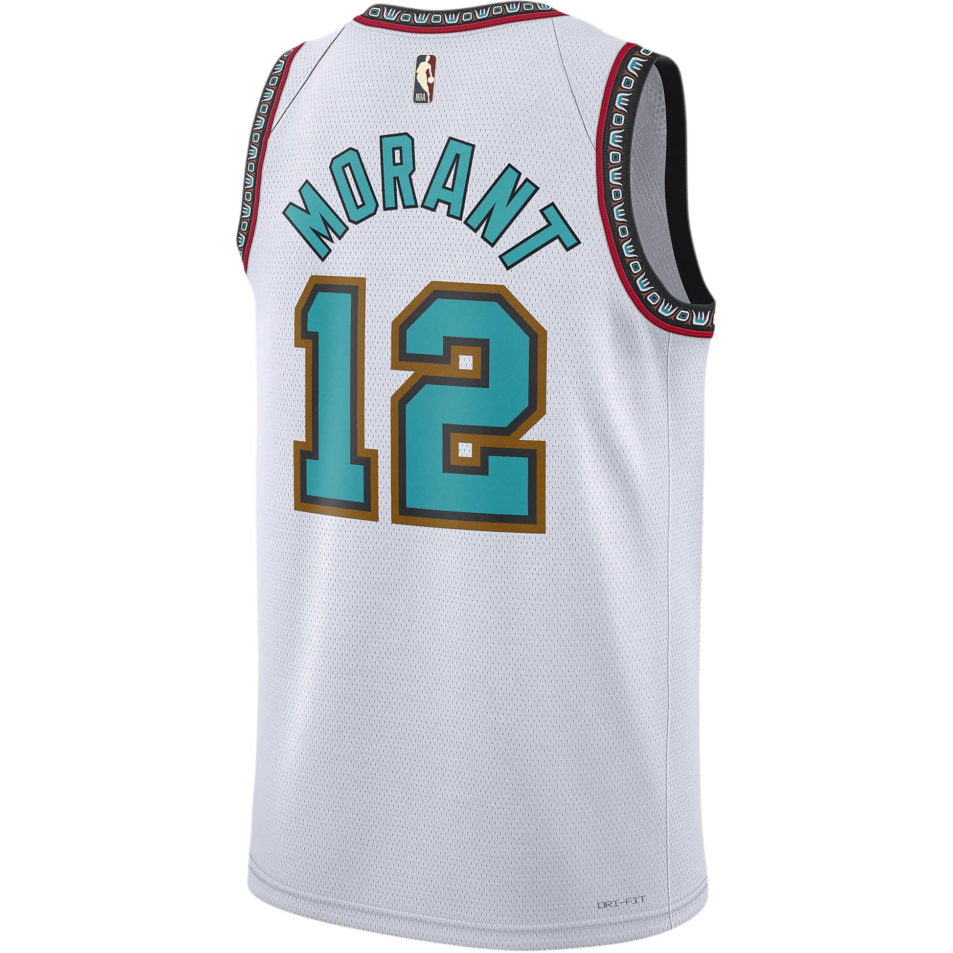 Nike Ja Morant Memphis Grizzlies 2024/25 Hardwood Classics Men’s Nike Dri FIT Nba Swingman Jersey