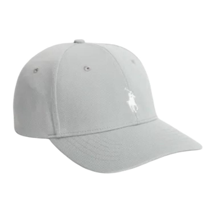 Мужская кепка Ralph Lauren Logo (серая) — фото 2
