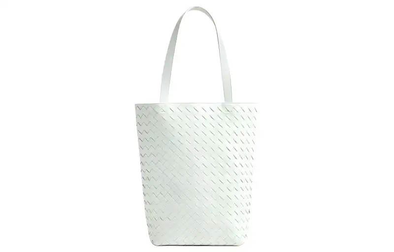 Bottega Veneta Cow Leather Tote Bag, Shoulder Bag Small Men's Glacier Blue