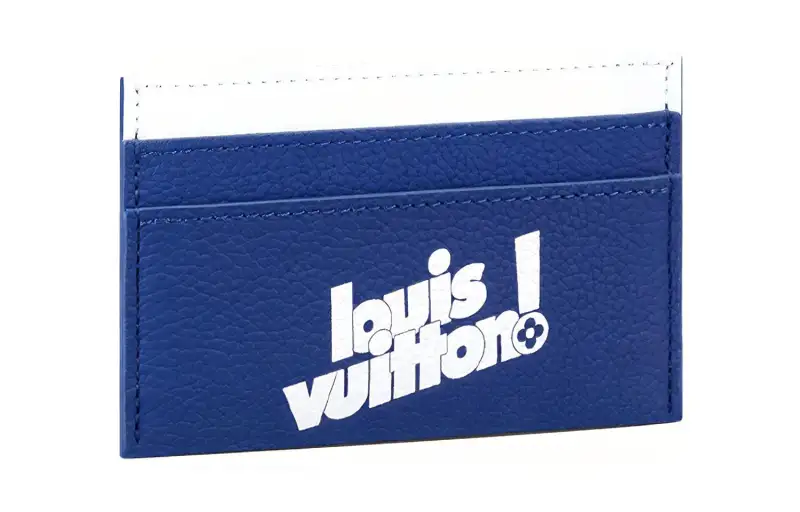 LOUIS VUITTON Porte Carte Double Card Holder Monogram Blue