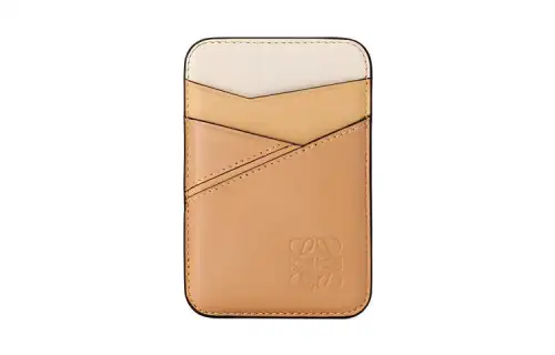 LOEWE Puzzle Calfskin Wallet Unisex Brown