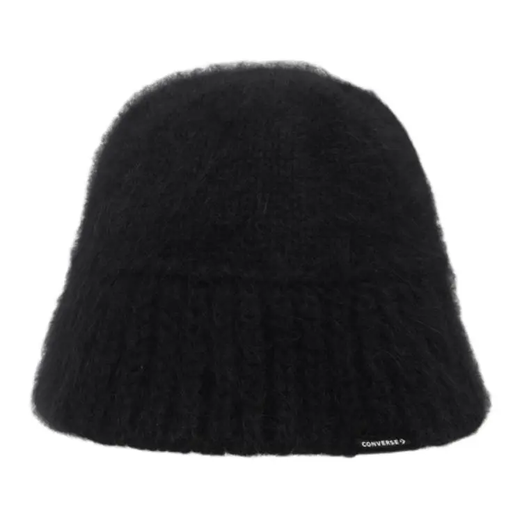 Converse Polyamide, Rabbit Fur Bucket Hats Unisex Black