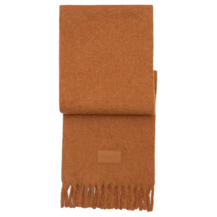 COACH Alpaca Knit Scarves Unisex Orange