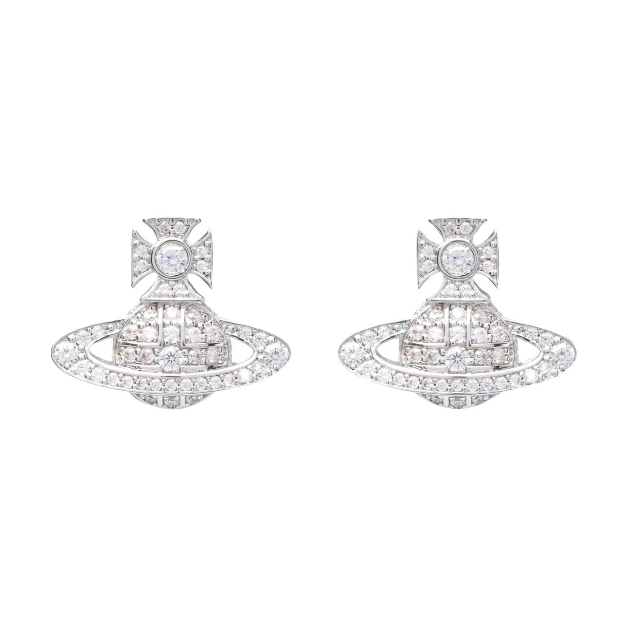 Женские серьги Vivienne Orb (серебристые)