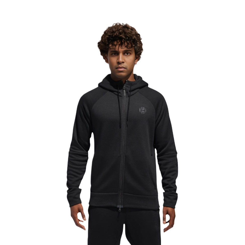 Мужская куртка adidas Hrdn cml shter (черная) — фото 3