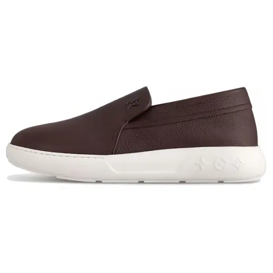 LOUIS VUITTON Pacific Coast Loafers Men Mocha