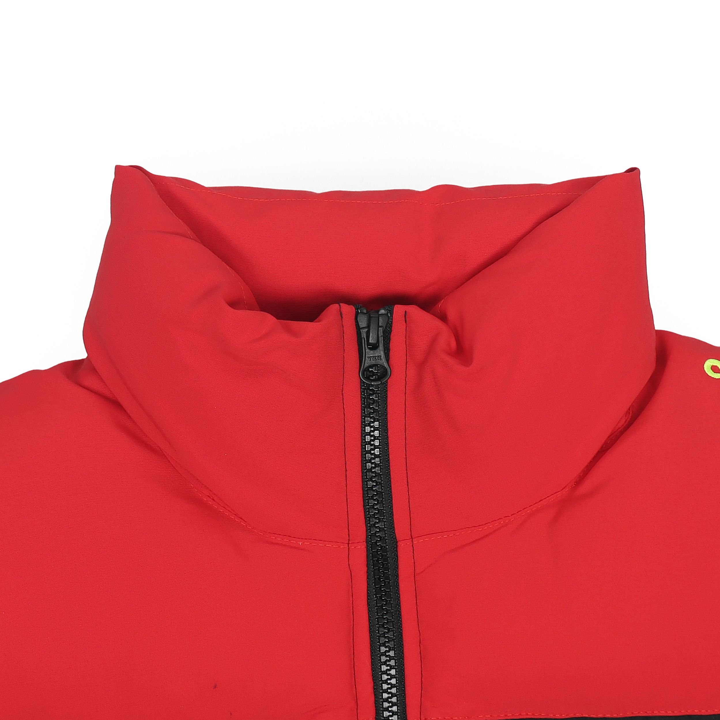 Мужская куртка Converse Colorblock Puffer (черно-красная) — фото 4