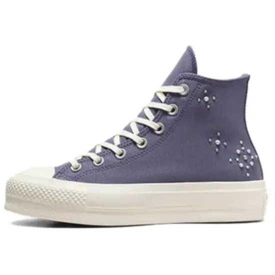 Chuck Taylor All Star Women's Converse Lift Platform High 'Pearls & Studs Lavender Ash' Women's