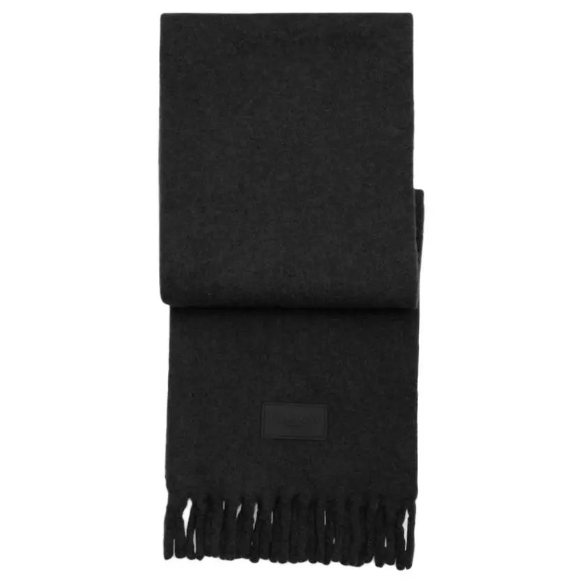 COACH Alpaca Knit Scarves Unisex Black