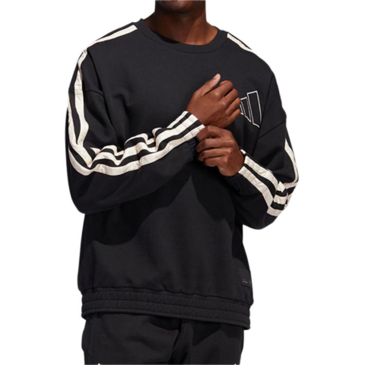 Мужское худи adidas Dp & hdn crew (черное) — фото 3