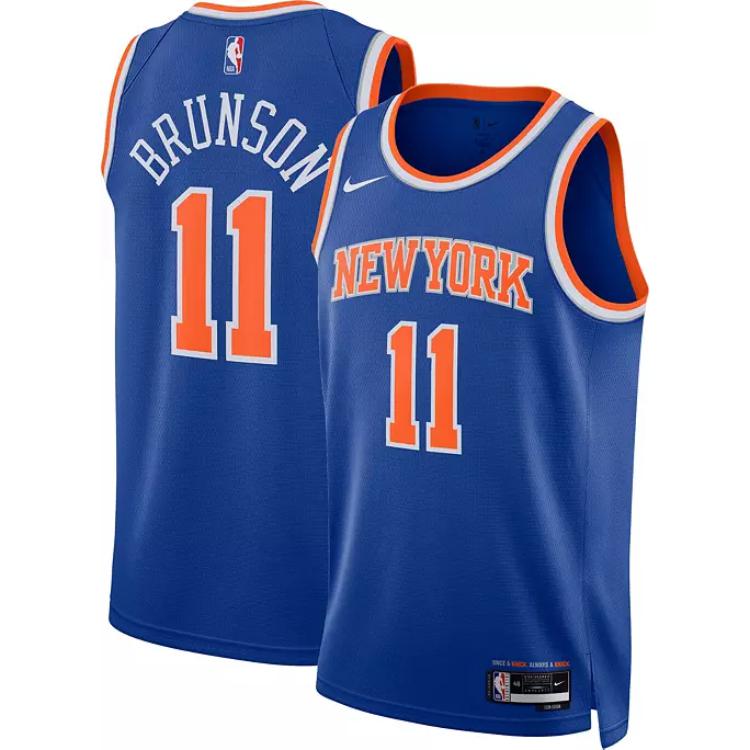 Мужская майка Nike Dri-Fit New York Knicks (синяя) — фото 3