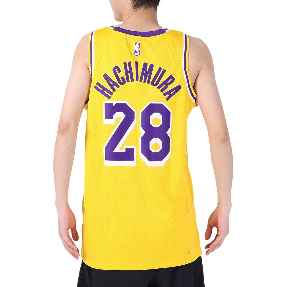 Nike Basketball Jerseys Men's Yellow Moderate Straight Fit