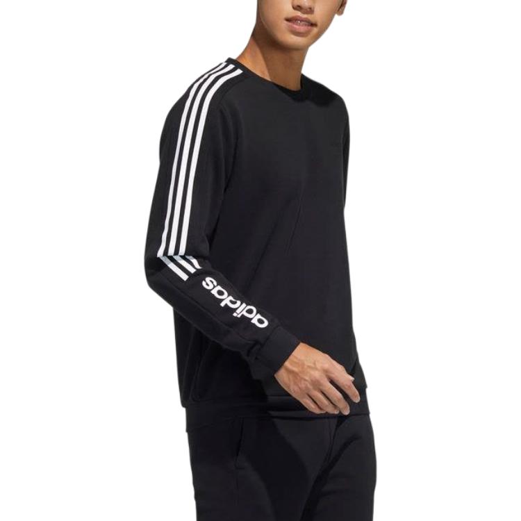 Мужское худи adidas neo M Basc Ss (черное) — фото 4