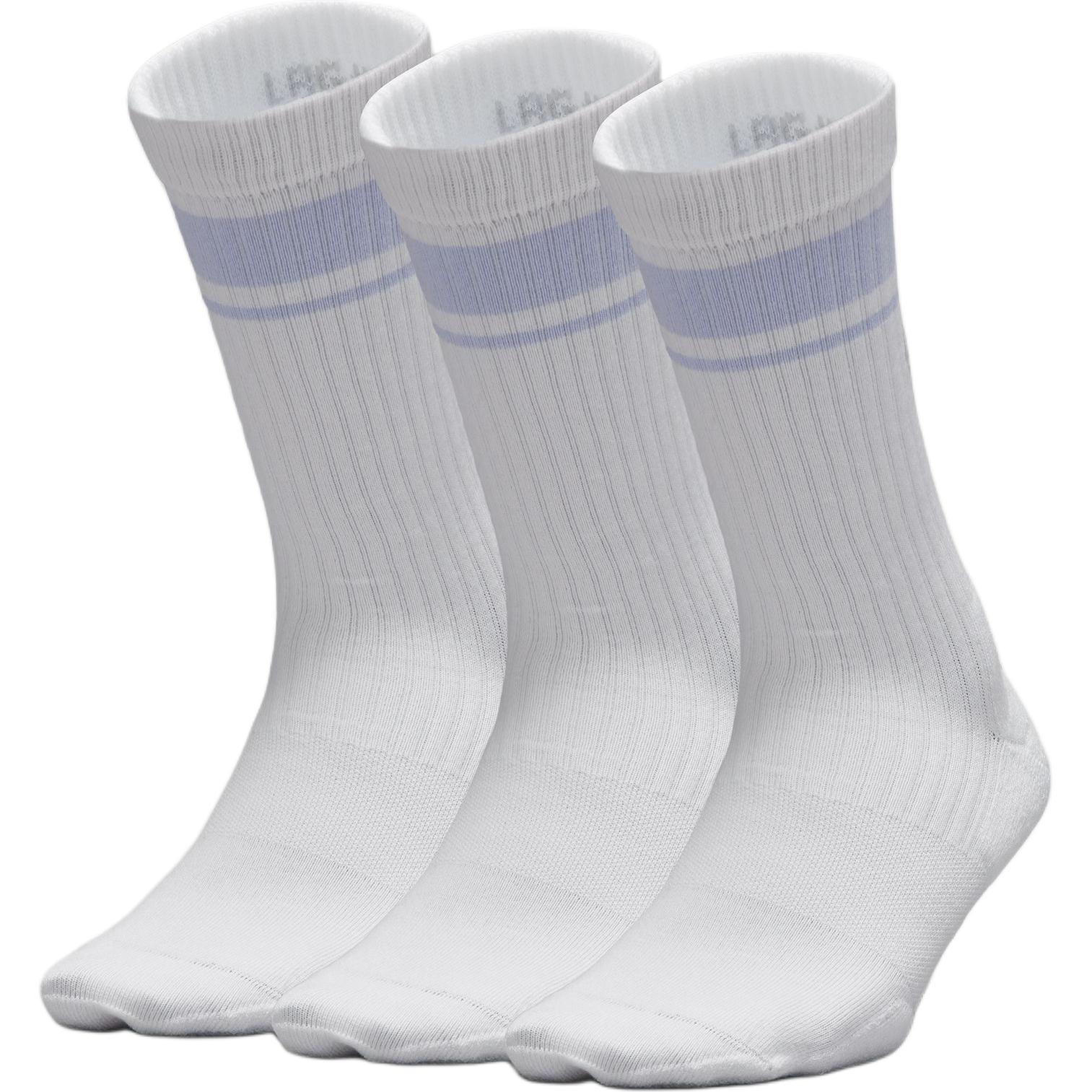 Lululemon Crew Socks Men’s 3 Pack Hishe Ethyl Ether Green/Hishe Grape Thistle/Hishe Belgian Blue