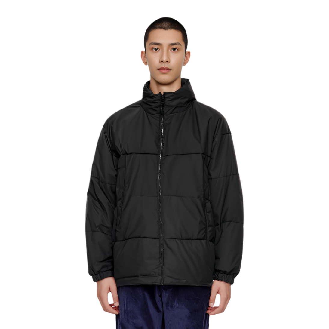 Куртка nanamica Insulation Jacket (черная) — фото 7