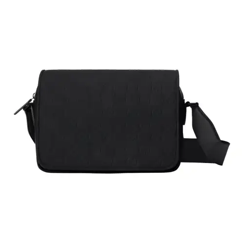 GUCCI Rubber Shoulder Bag, Crossbody Bag Men's Black