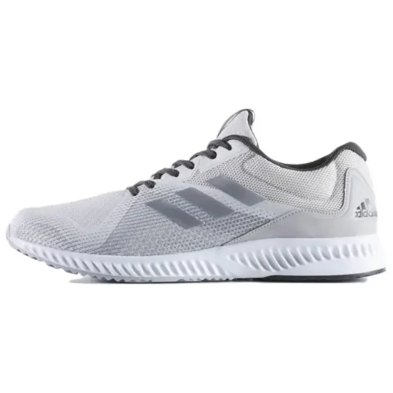 Adidas Aerobounce Anti-Slip Wear-Resistant Low-Top Casual Running Shoes Men's White Gray