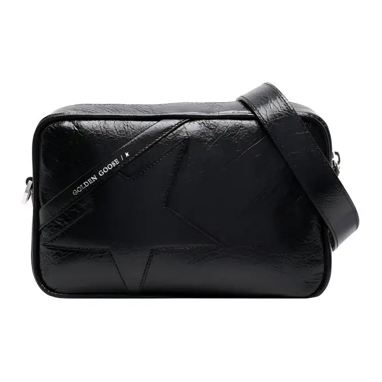 Star leather shoulder bag