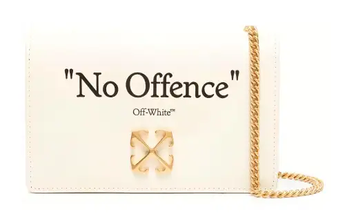 OFF-WHITE Jitney 0.5 Quote Shoulder Bag 'Beige/Black'