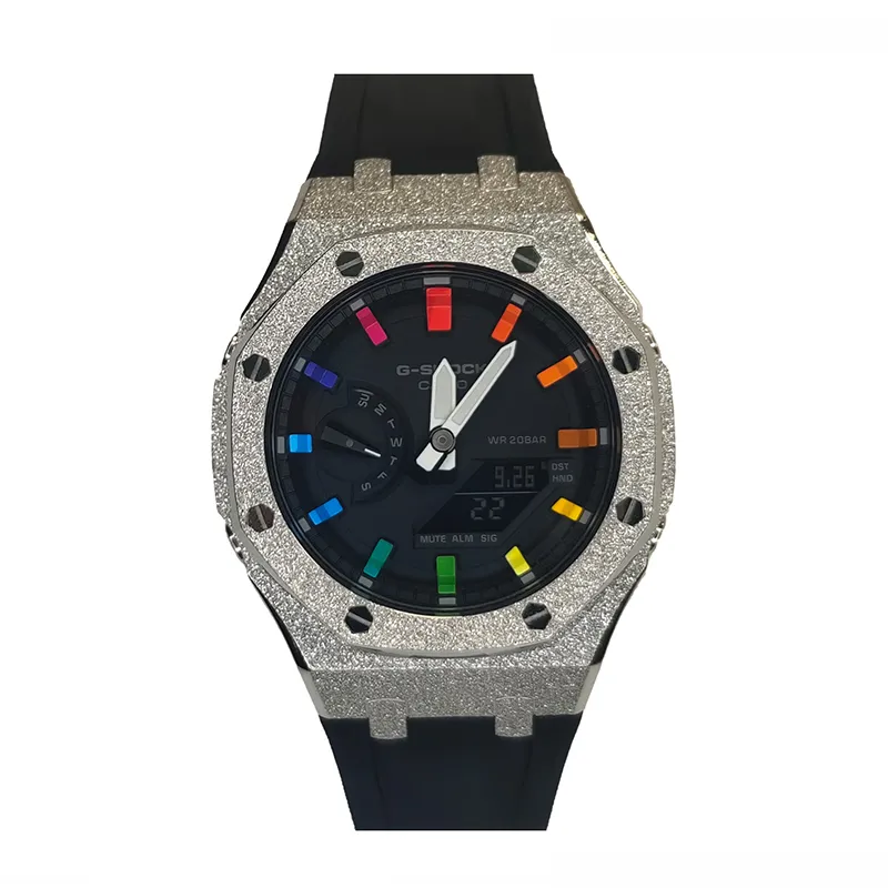 CASIO Men Liquid Crystal/Analog Dual Display Series 44mm Black Watch