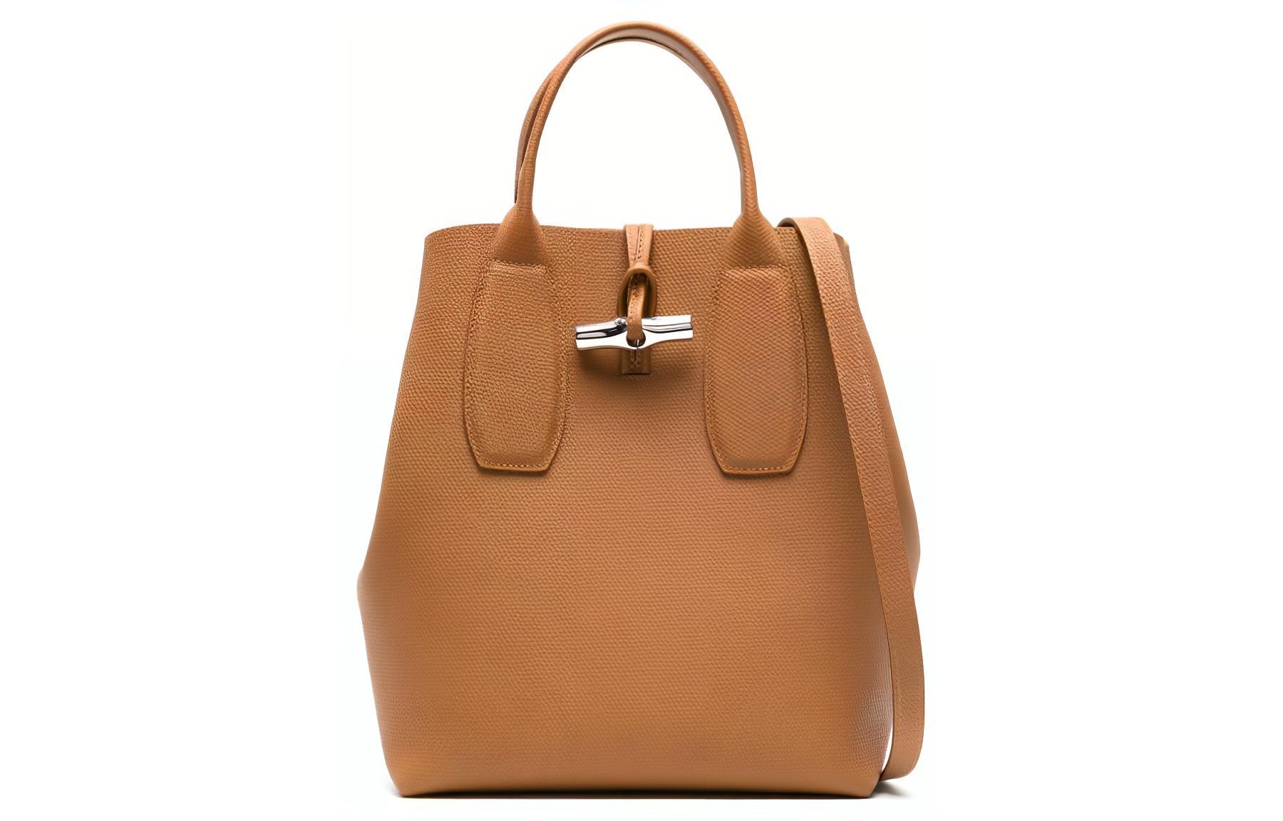 Женская сумка LONGCHAMP Le Roseau (коричневая)