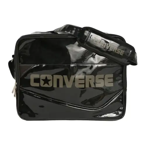 Converse Synthetic Leather Shoulder Bag, Crossbody Bag Regular Unisex Black Charcoal