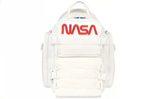 Balenciaga NASA Collaboration Nylon Backpack Men's White