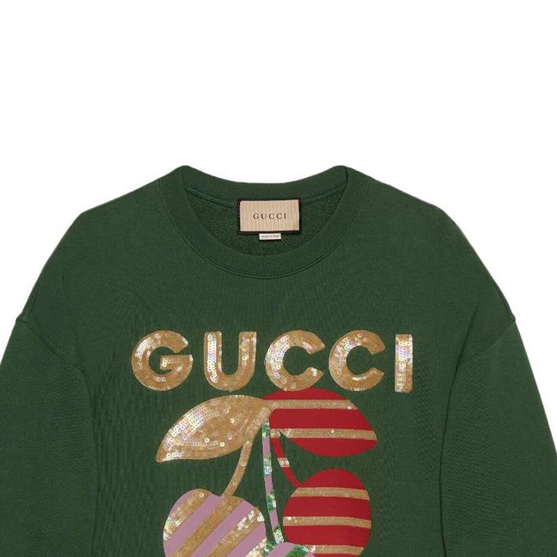 Женское худи Gucci SS23 (зеленое) — фото 5