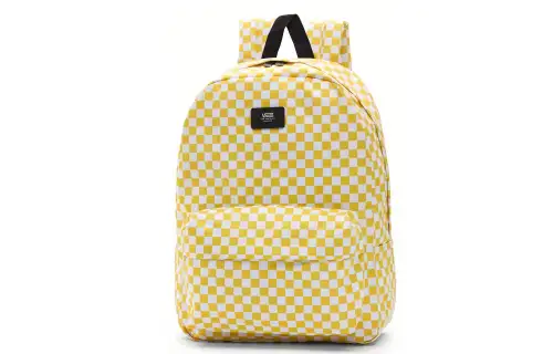 Vans Old Skool Checkerboard Polyester Backpack Regular Unisex Yellow