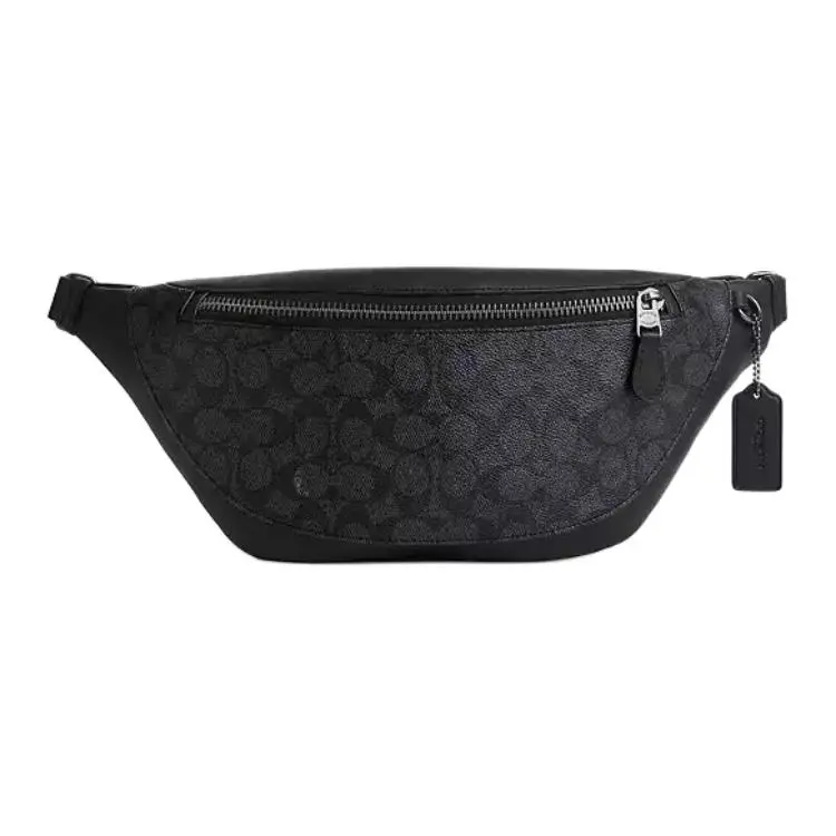 COACH Coated Canvas Sling Bag Large Men's Charcoal