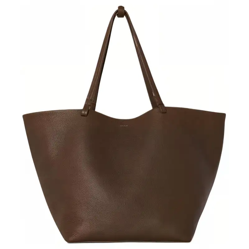 THE ROW Park Tote Calfskin Tote Bag, Shopping Bag, Shoulder Bag, Handbag Extra Large Women's Dark Olive Green
