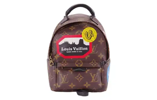 LOUIS VUITTON Canvas With Leather Backpack Mini Women's Brown