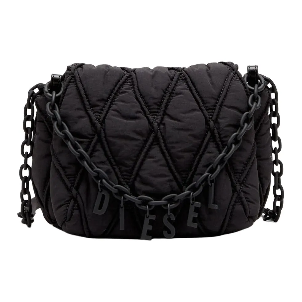 DIESEL Nylon Shoulder Bag, Crossbody Bag, Handbag Small Women's Black