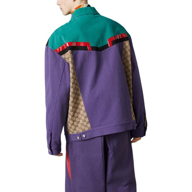 Мужская куртка Gucci (фиолетовая) — фото 4