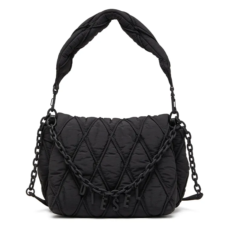 DIESEL Nylon Portable Crossbody Bag, Shoulder Bag Medium Women's Black