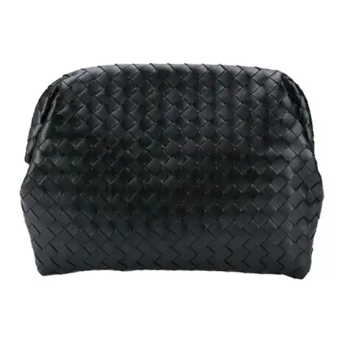 Bottega Veneta Comfortable Leather Clutch Regular Men's Black